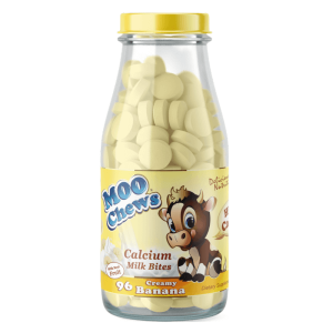 Viên Sữa Moo Chews Banana 96 viên/chai